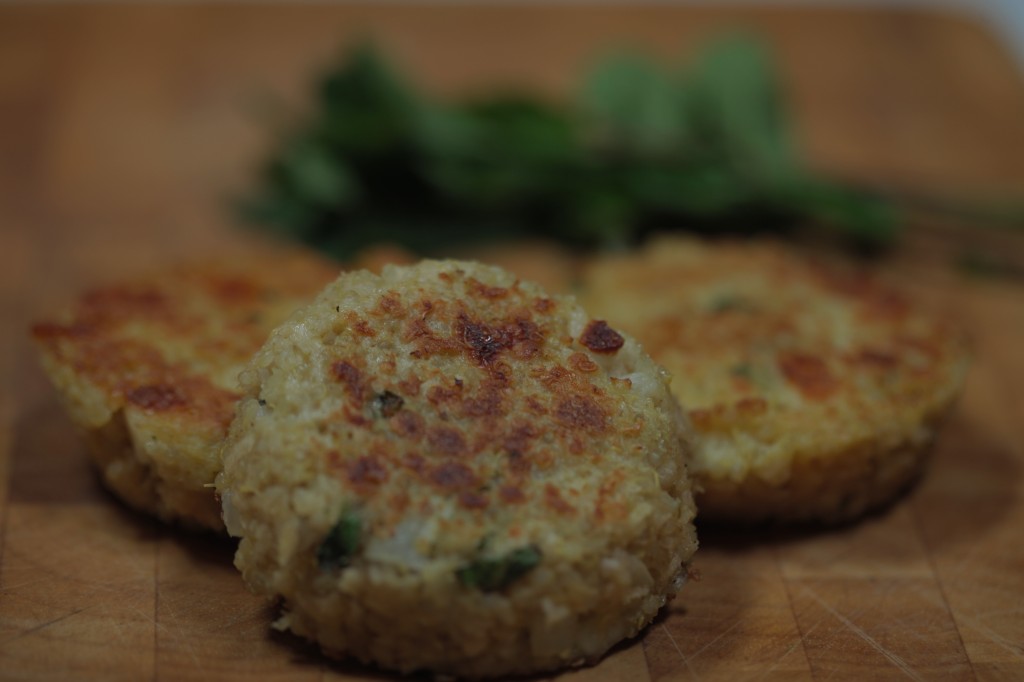 Quinoa and Halloumi Patties