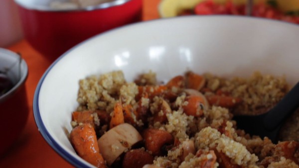 quinoa and roasted vegetables