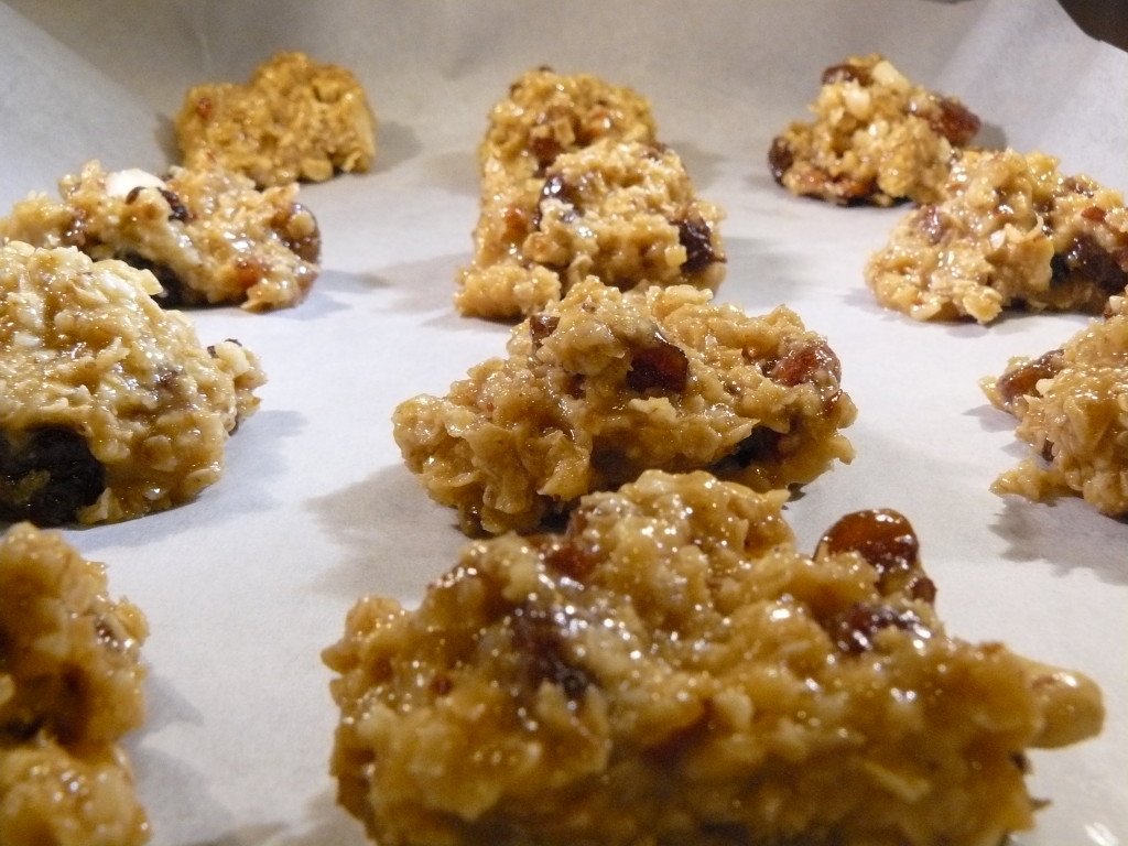 chewy nut and oatmeal cookies