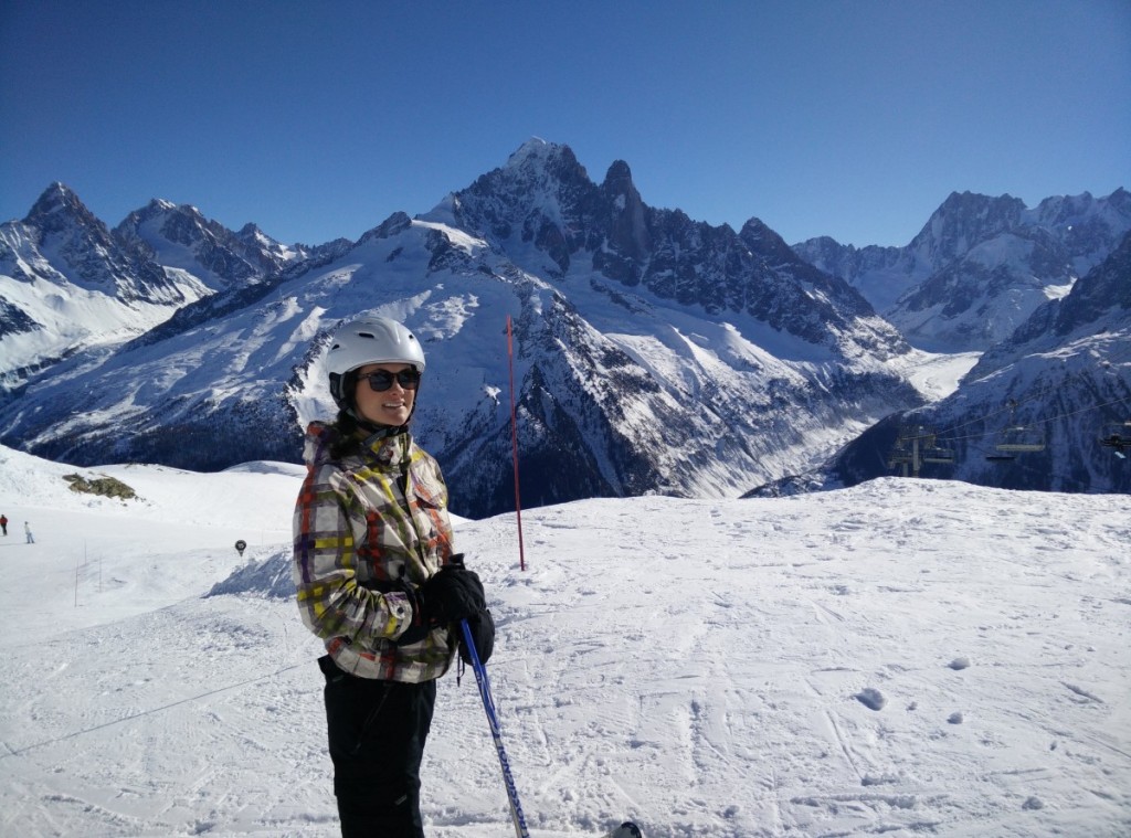 Veggie Runners Skiing in Chamonix