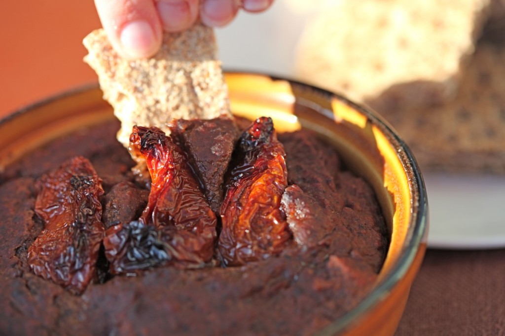 black bean dip veggie runners