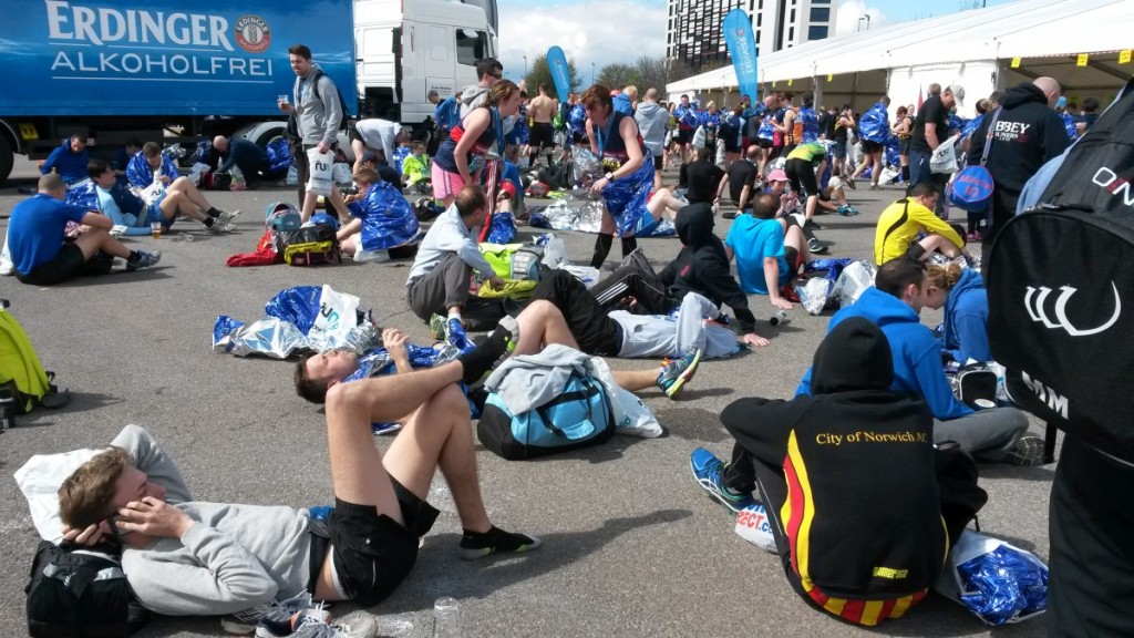 Manchester Marathon race village