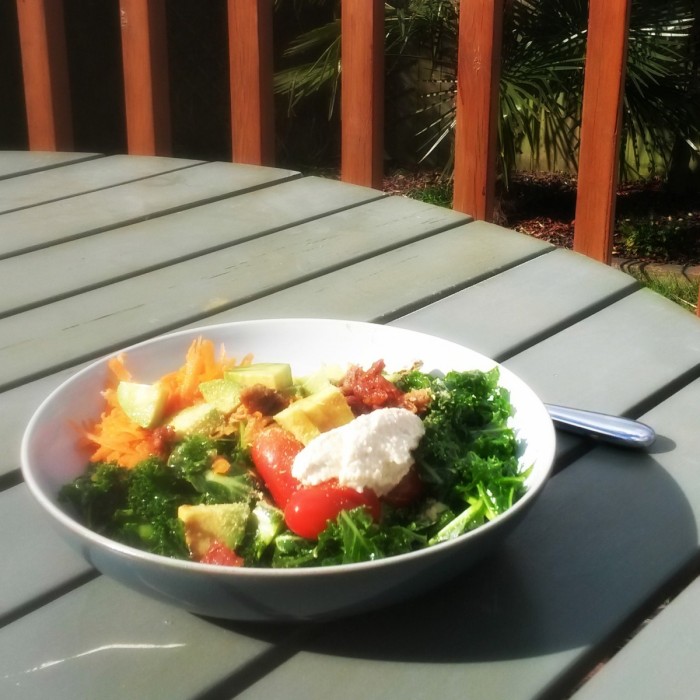 Chunky Salad in the Garden