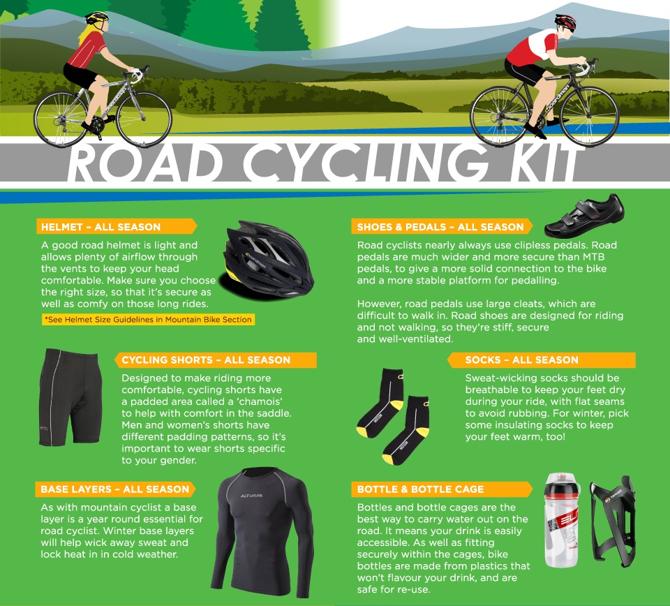 road cycling kit