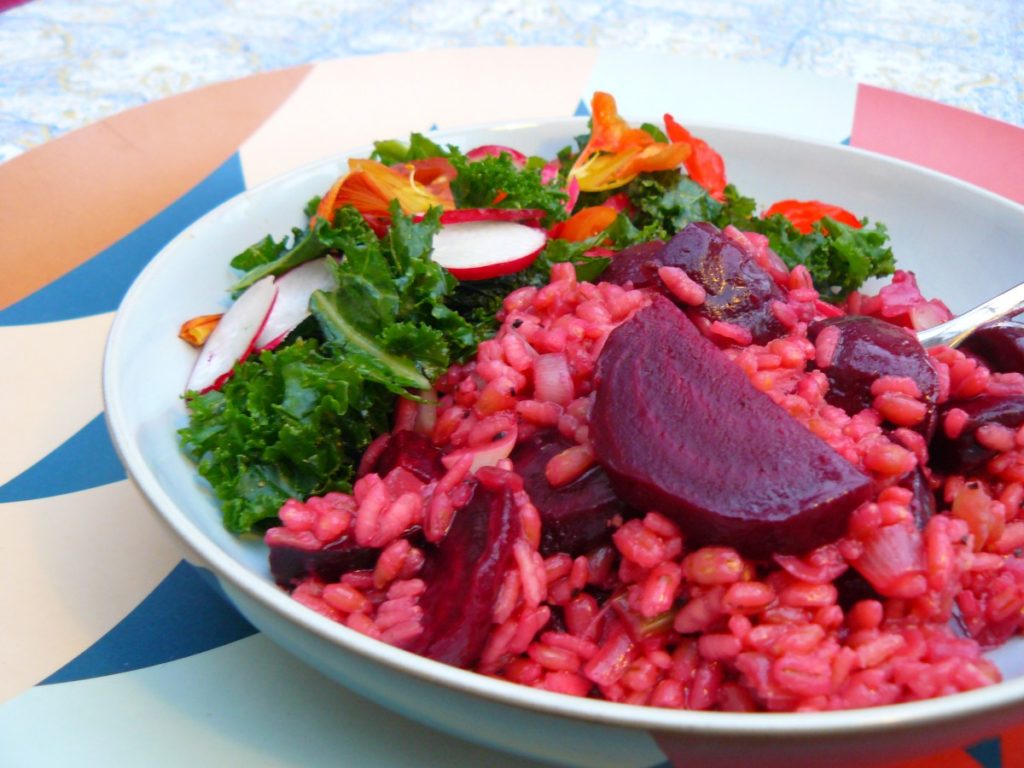 Beetroot Barlotto - Risotto with Pearl Barley and Rice