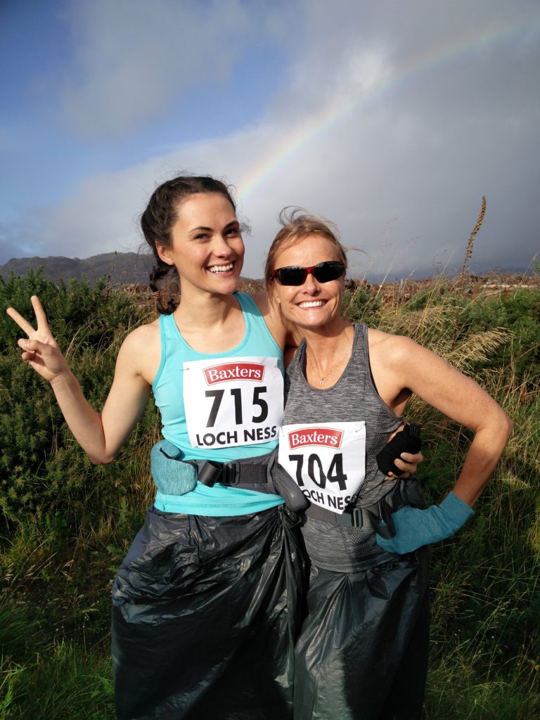 Rainbow at the Start Line of Loch Ness Marathon