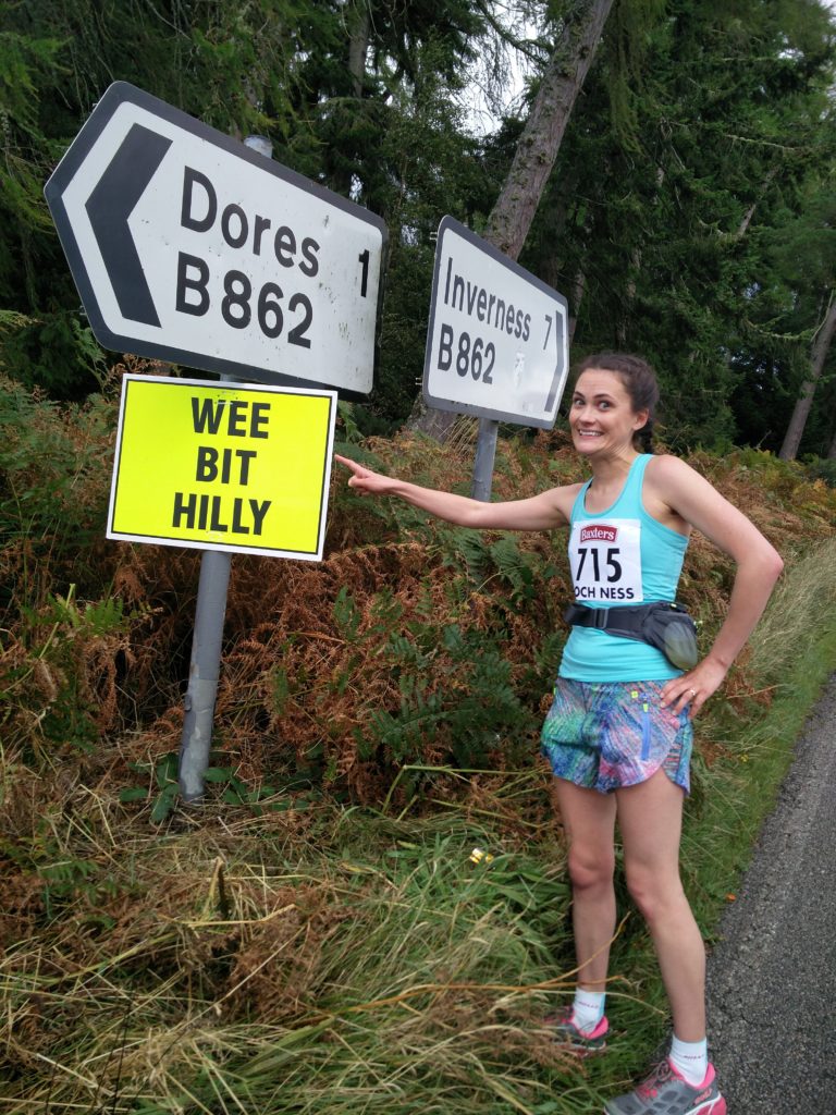 Wee bit Hilly at Mile 18 of Loch Ness Marathon