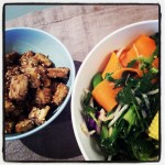 Sesame Baked Tofu with Aromatic Stir Fry
