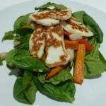 Cannellini Bean & Roast Carrot Salad with Halloumi