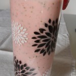 Vegan Strawberry, Tahini and Mint Smoothie