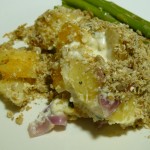 Celeriac and Sweet Potato Savoury Crumble