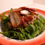 Roasted Shallot, Quinoa and Sun-dried Tomato Salad