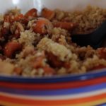 quinoa and spiced roasted vegetables, vegan recipes, quinoa recipes, veggie runners recipes