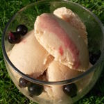 Vegan Peach and Prosecco Ice Cream