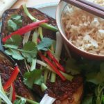 Grilled Aubergines with Miso and Chia Seeds, vegan recipes, veggie runners recipes