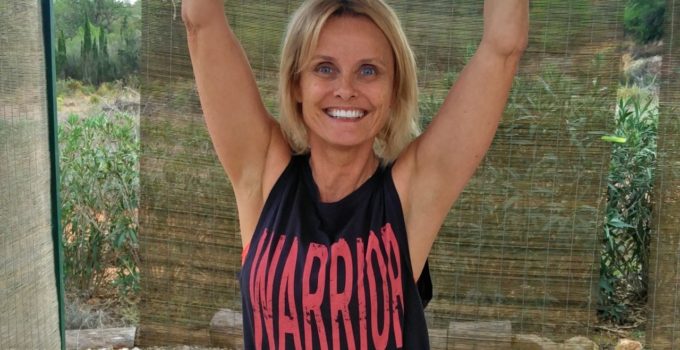 veggie runners yoga warrior 1 pose